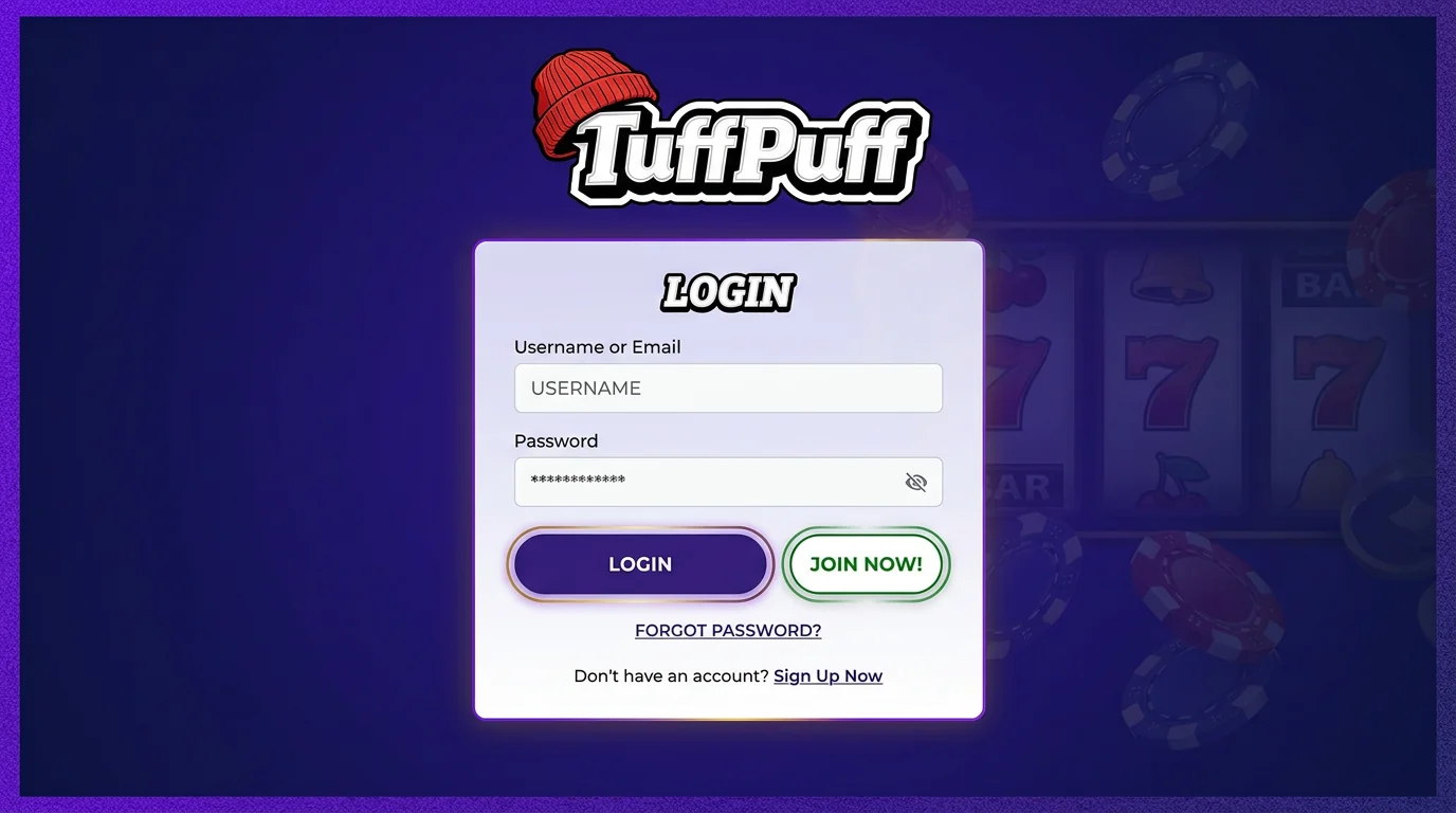 TuffPuff Casino Login